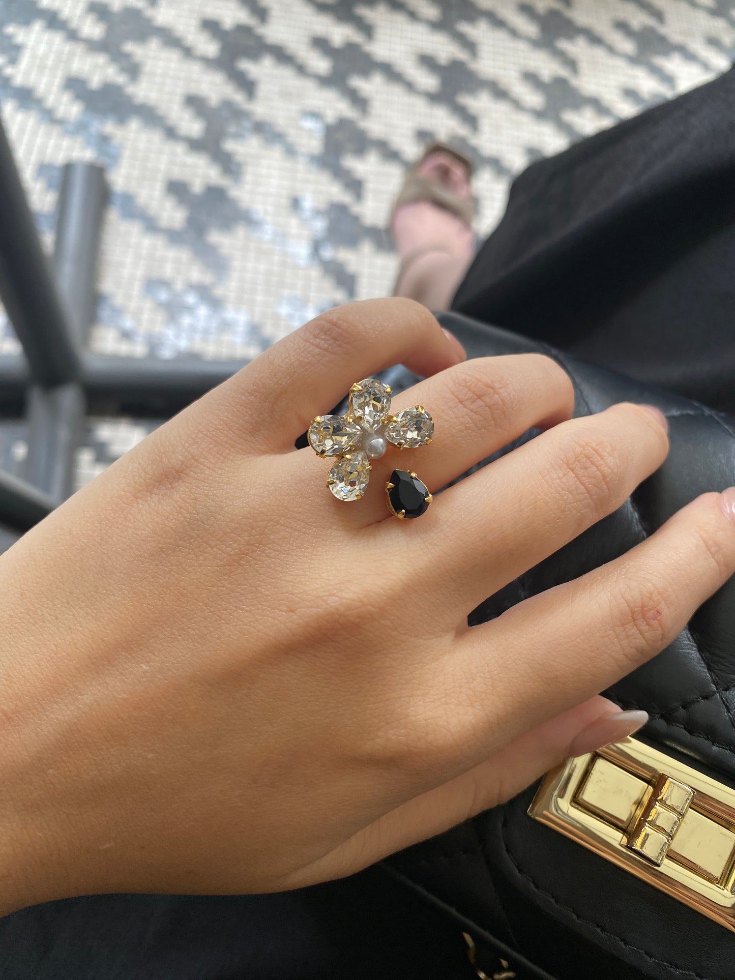 falling petal ring