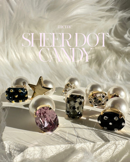 【イヤリング】sheer dot candy pierce