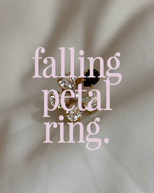 falling petal ring