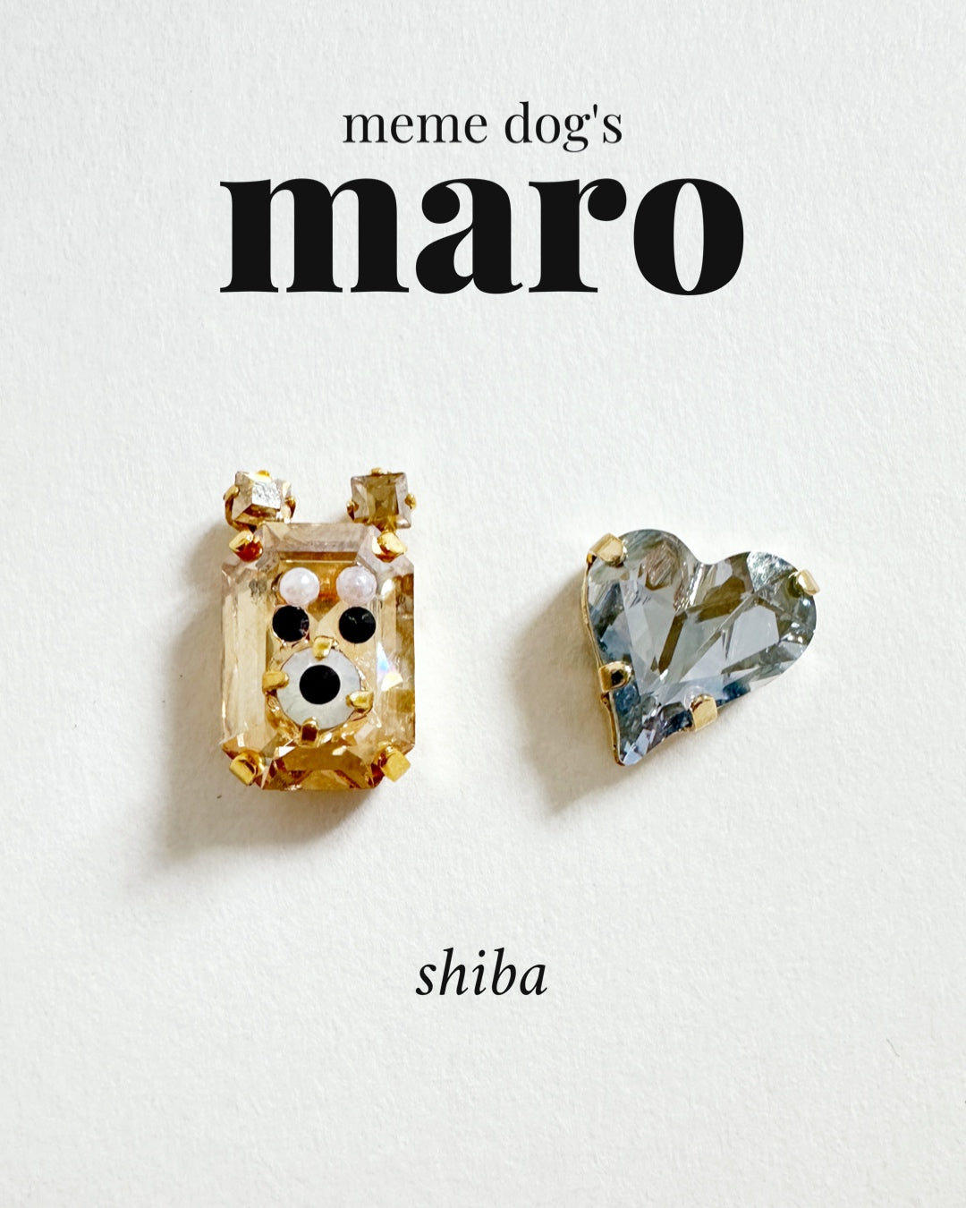 【イヤリング】meme dogs maro