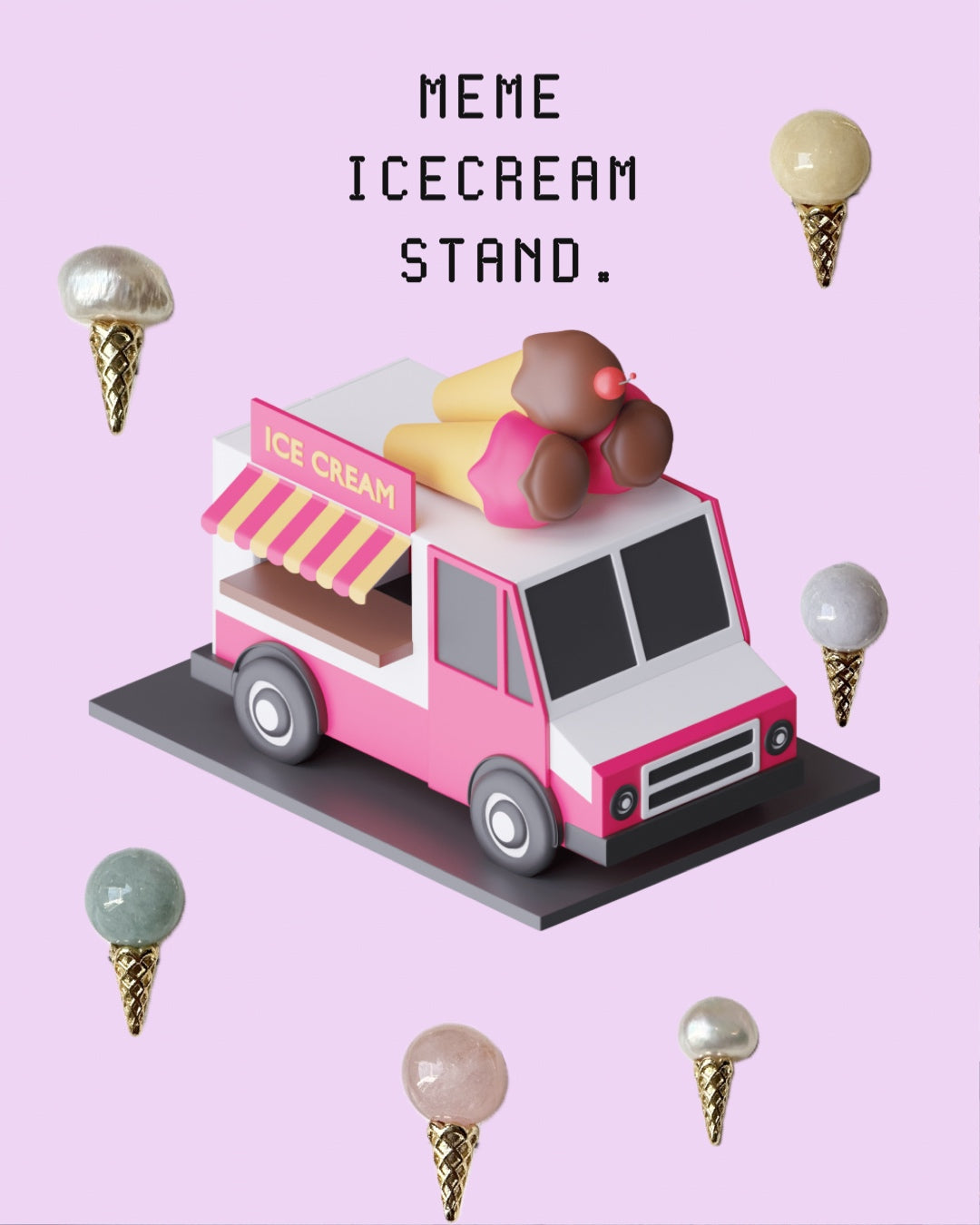 【ピアス】ICECREAM STAND