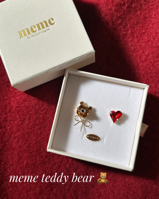 【ピアス】meme teddy bear
